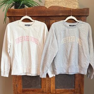 Vineyard Vines White and Gray Sweatshirts